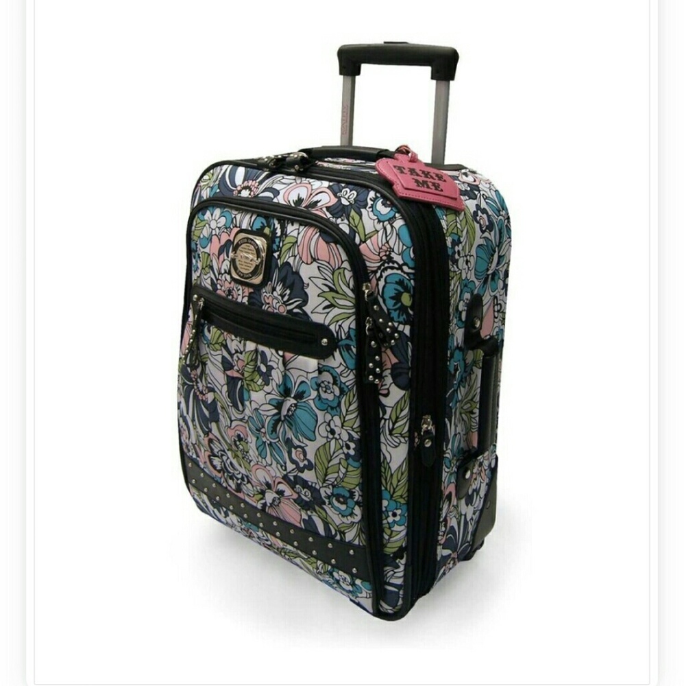 Kathy Van Zeeland carry on roller suitcase EUC